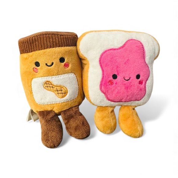 Hallmark Better Together Magnetic Duo Food Pairs Cute Plush Stuffed Toys - Picture 8 of 13